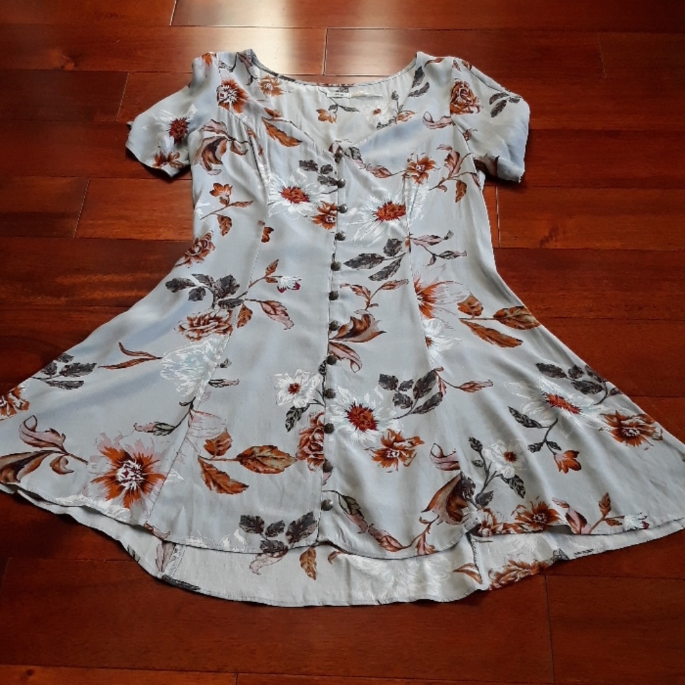 Kimchi Blue blue floral spring dress